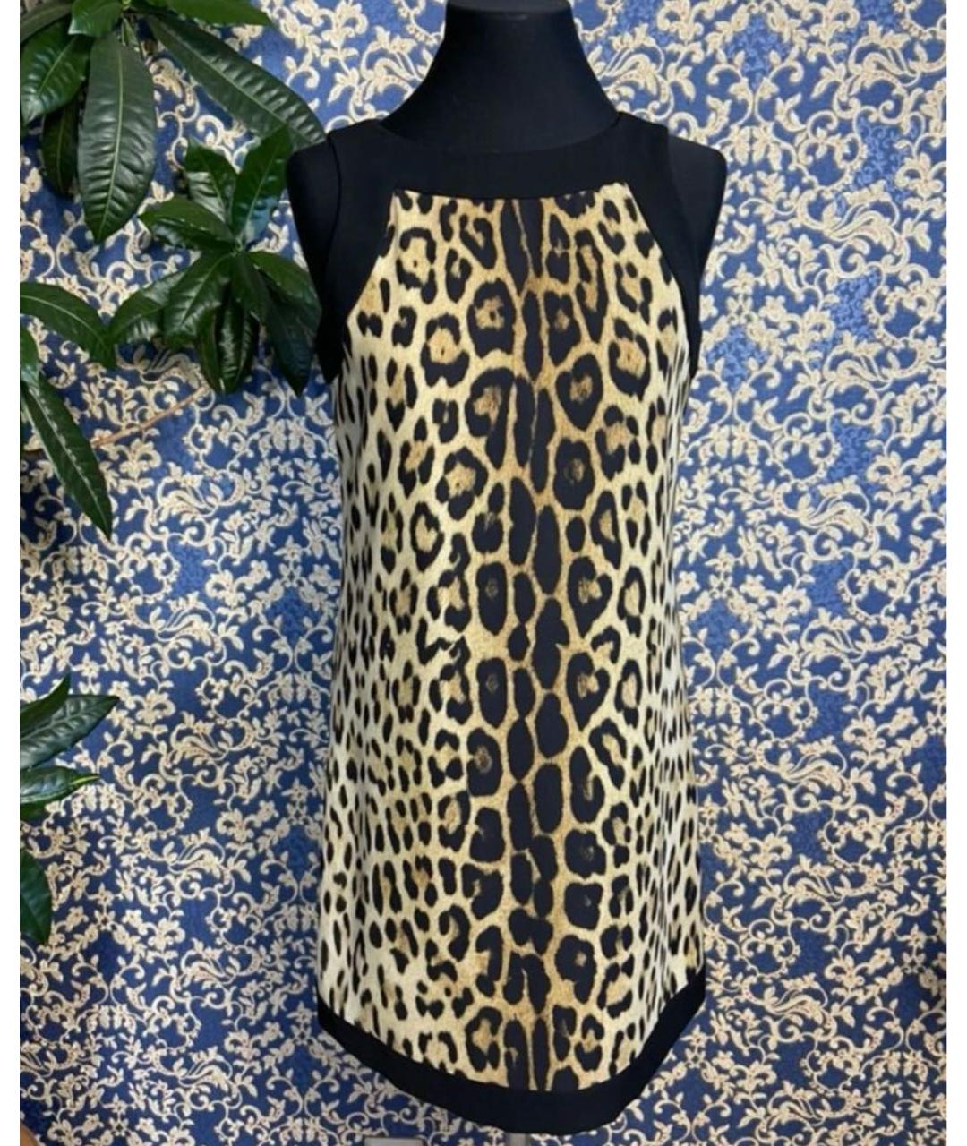 MOSCHINO Черное полиэстеровое повседневное платье, фото 8