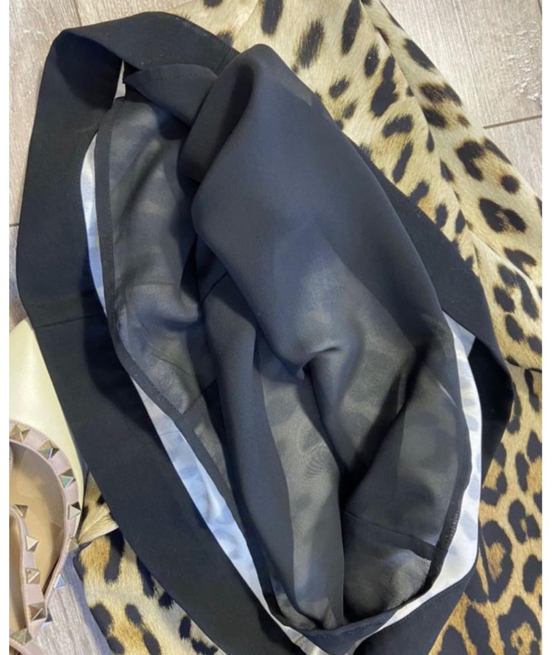 MOSCHINO Черное полиэстеровое повседневное платье, фото 3