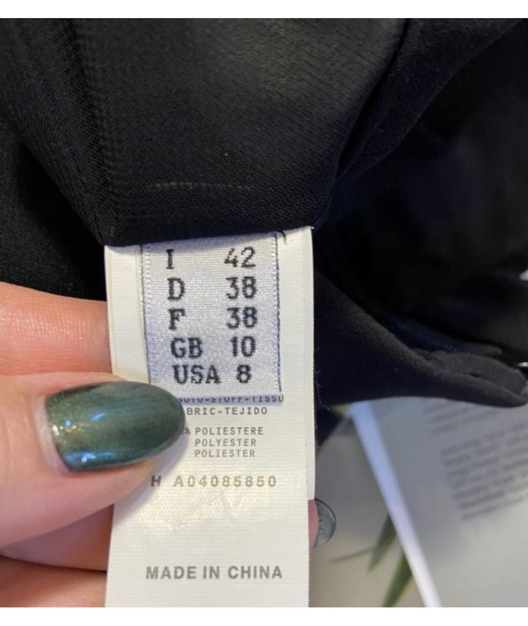 MOSCHINO Черное полиэстеровое повседневное платье, фото 4