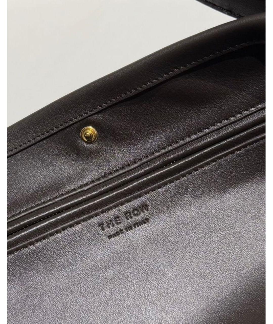 THE ROW Коричневая кожаная сумка тоут, фото 4