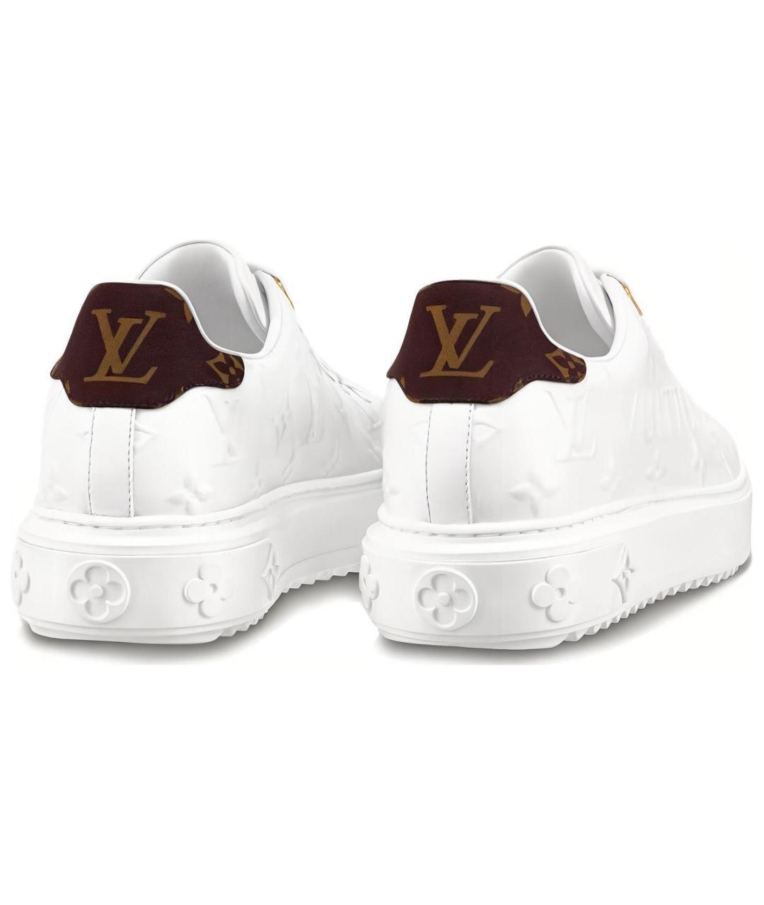 LOUIS VUITTON Белые кожаные кроссовки, фото 4