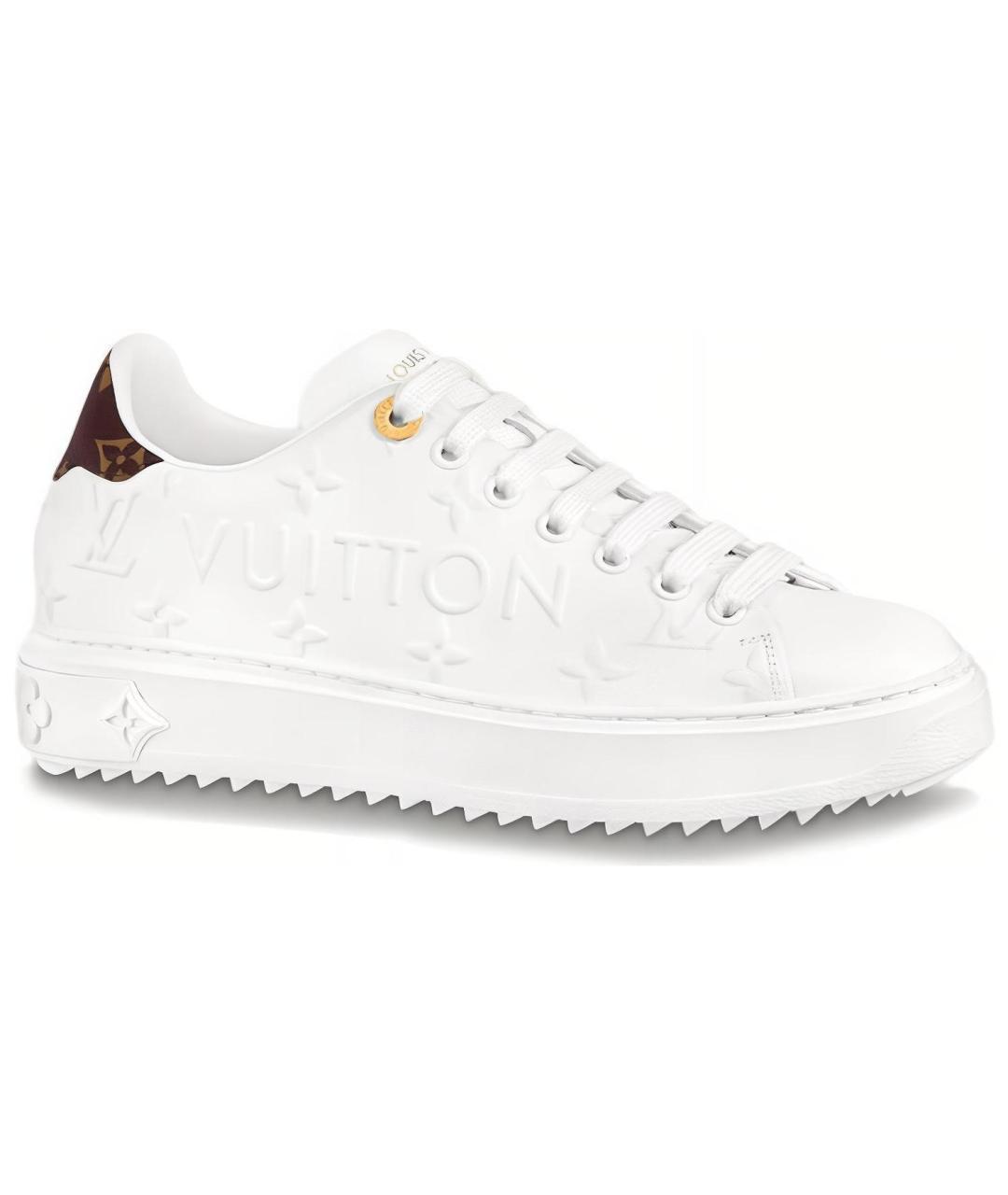 LOUIS VUITTON Белые кожаные кроссовки, фото 1