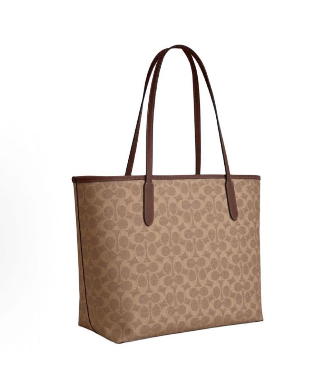 COACH Бежевая сумка тоут, фото 2