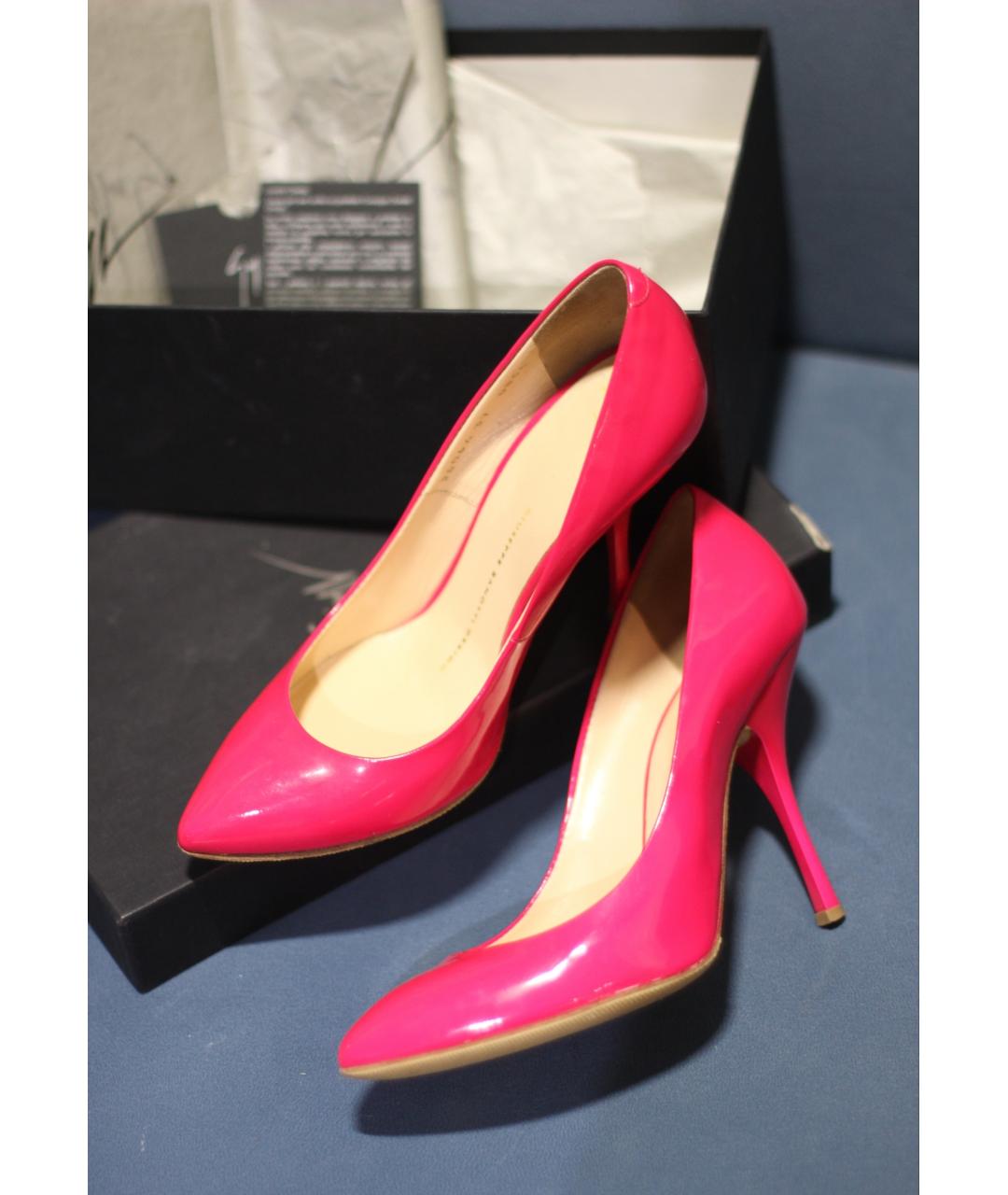 GIUSEPPE ZANOTTI DESIGN Фуксия туфли из лакированной кожи, фото 8