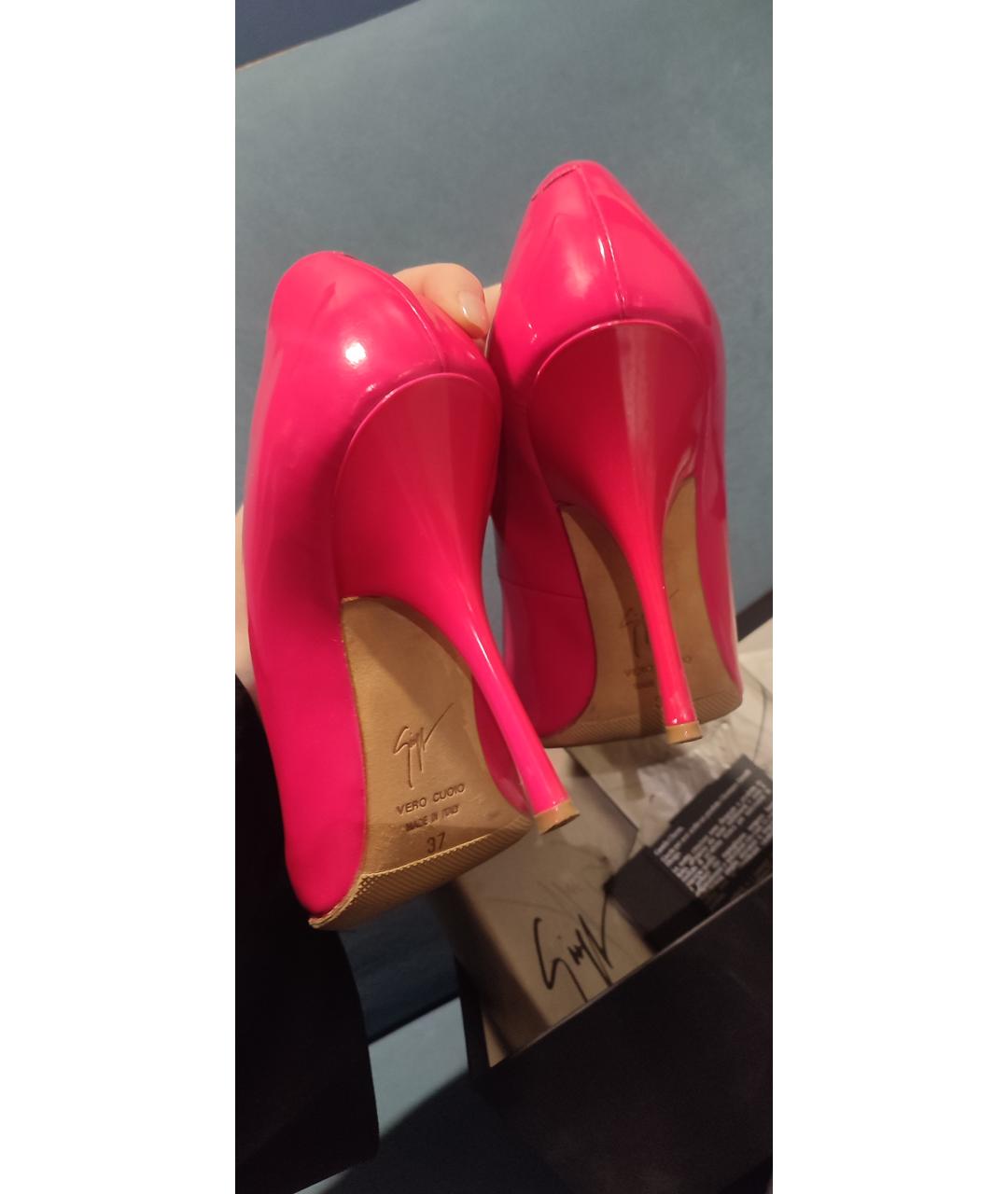 GIUSEPPE ZANOTTI DESIGN Фуксия туфли из лакированной кожи, фото 4