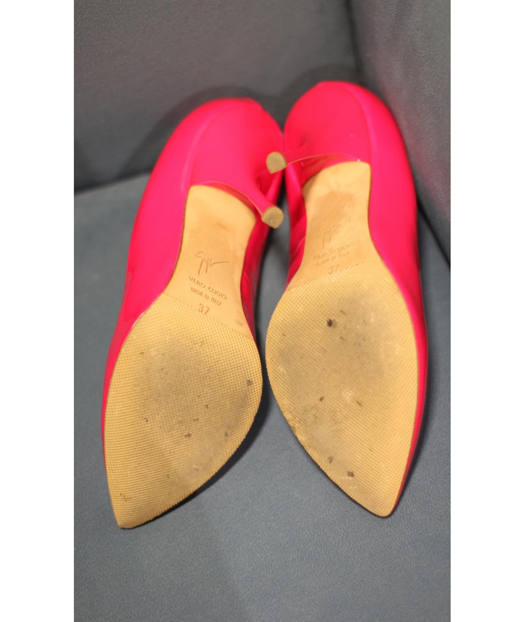 GIUSEPPE ZANOTTI DESIGN Фуксия туфли из лакированной кожи, фото 5