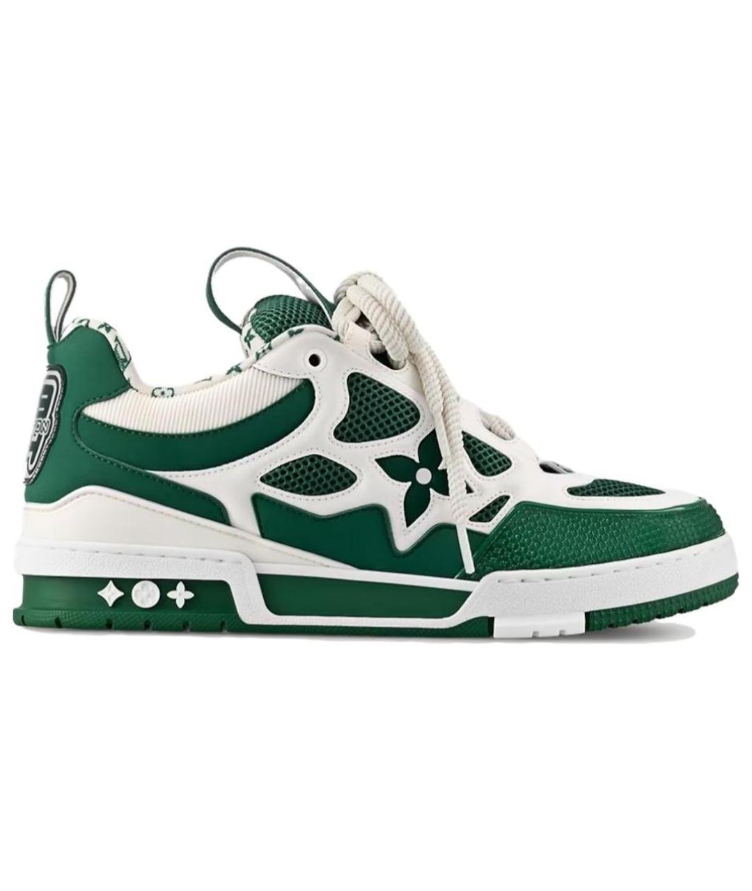 LOUIS VUITTON Белые кожаные кроссовки, фото 1