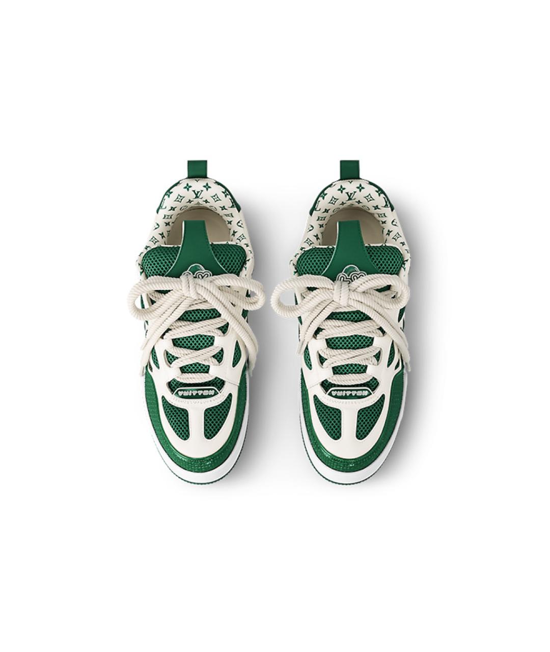 LOUIS VUITTON Белые кожаные кроссовки, фото 3