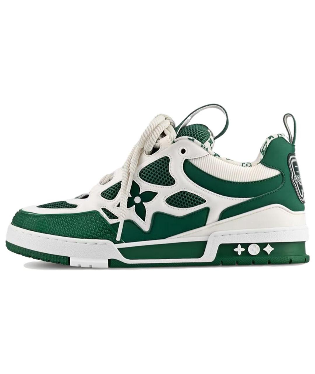 LOUIS VUITTON Белые кожаные кроссовки, фото 6