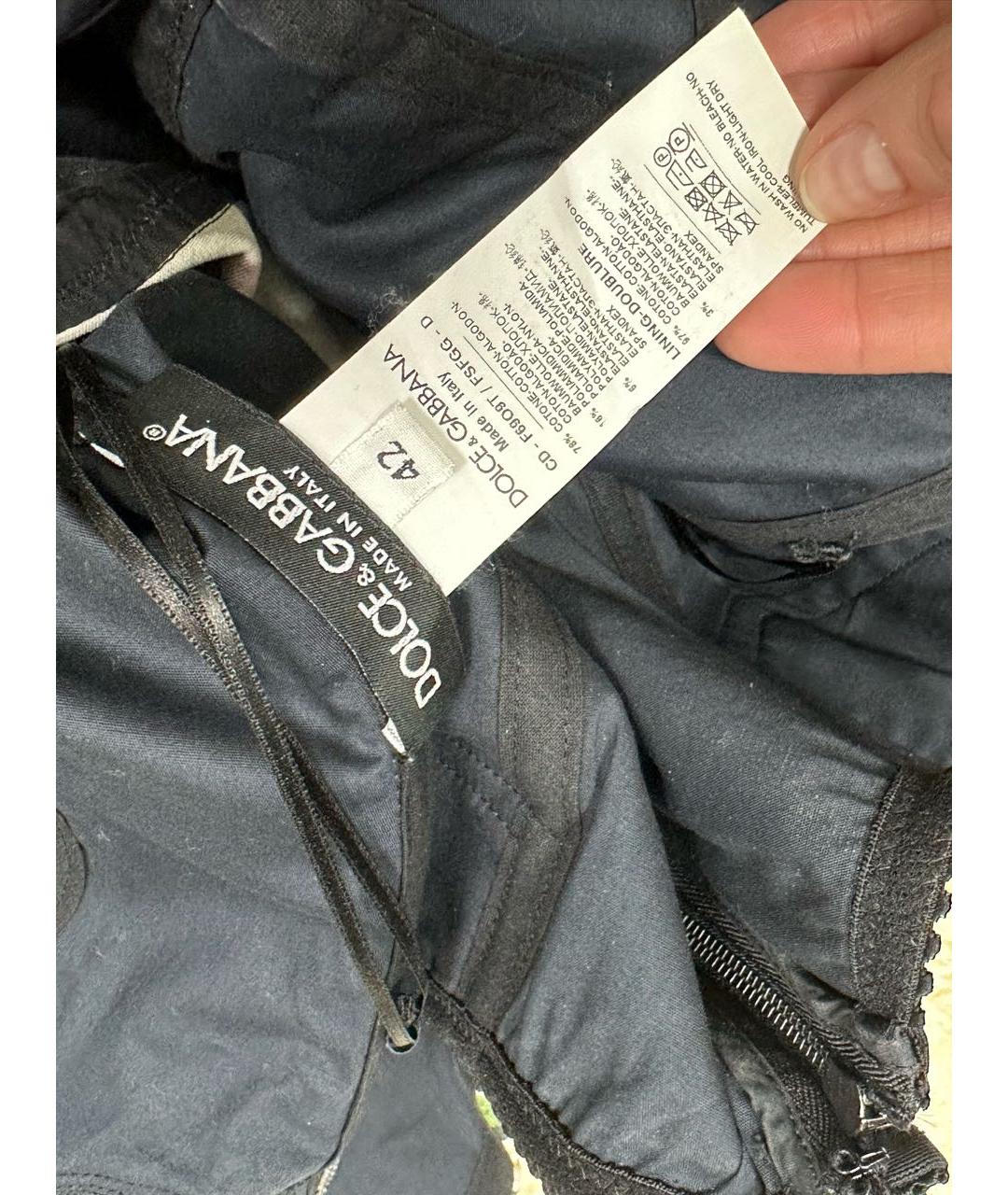 DOLCE&GABBANA Мульти хлопковое коктейльное платье, фото 4