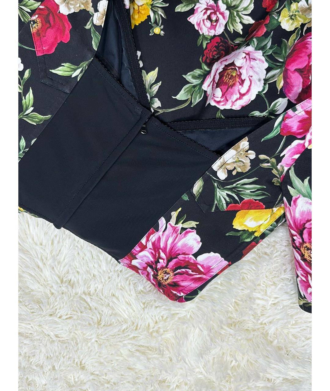 DOLCE&GABBANA Мульти хлопковое коктейльное платье, фото 3