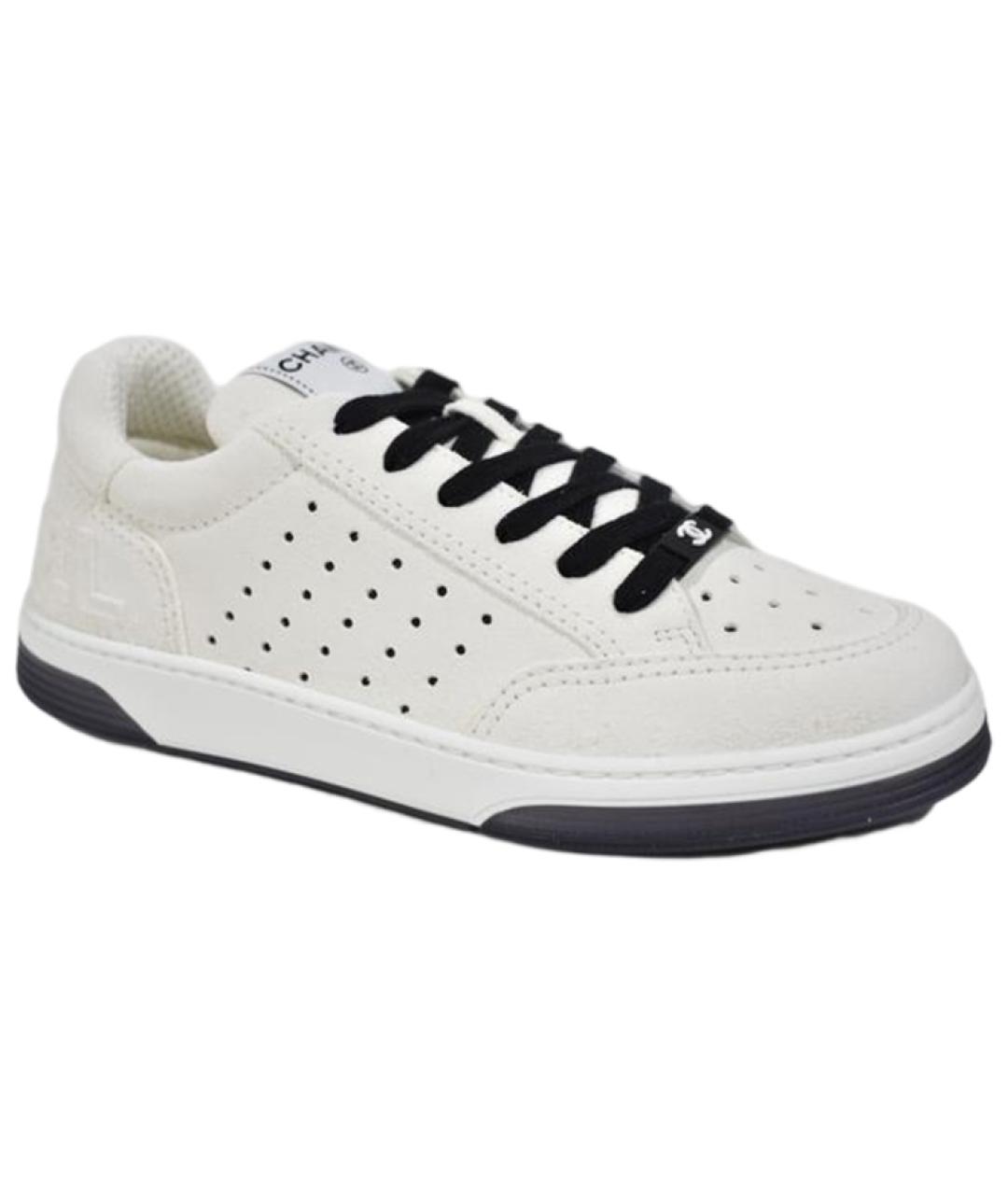 CHANEL Белые кроссовки, фото 3