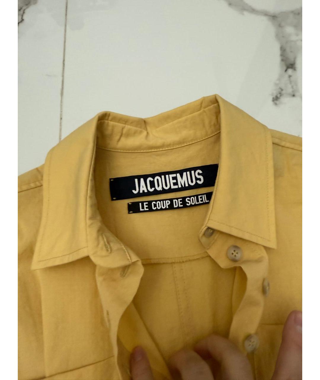 JACQUEMUS Горчичное повседневное платье, фото 3