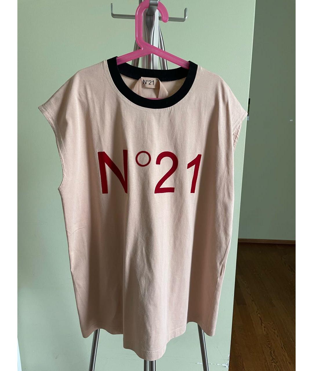 NO. 21 Розовая хлопковая майка, фото 9