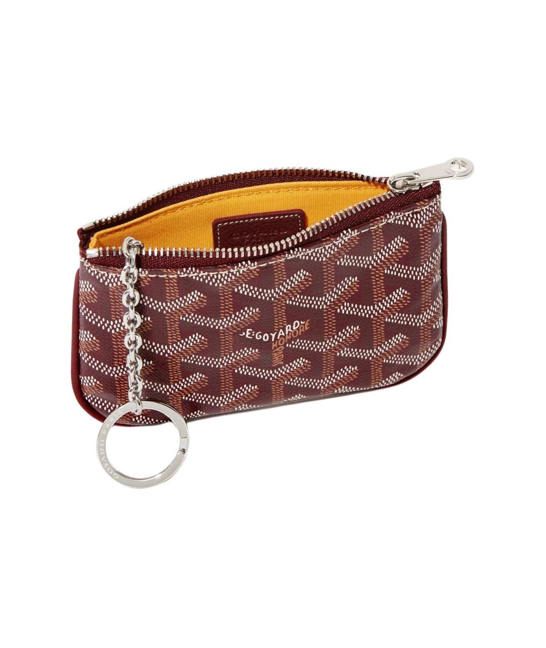 GOYARD Бордовая ключница, фото 2