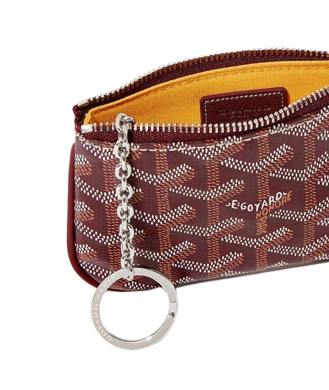 GOYARD Бордовая ключница, фото 4