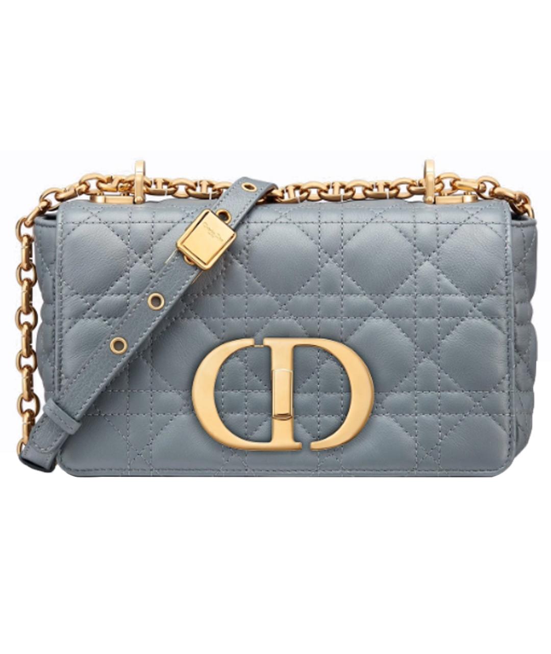CHRISTIAN DIOR Синяя кожаная сумка через плечо, фото 1