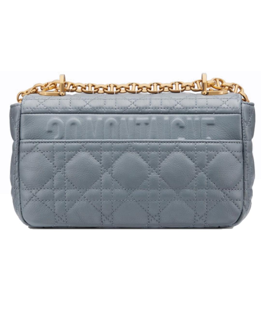 CHRISTIAN DIOR Синяя кожаная сумка через плечо, фото 4