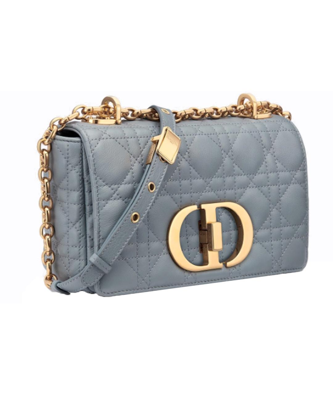 CHRISTIAN DIOR Синяя кожаная сумка через плечо, фото 2