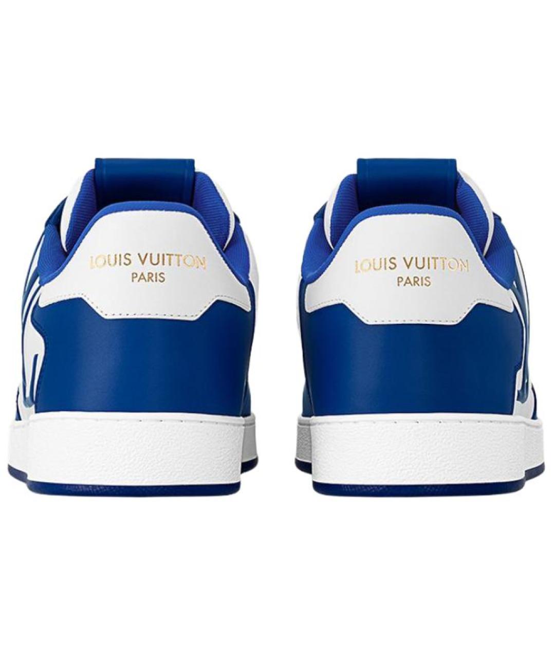 LOUIS VUITTON Синие низкие кроссовки / кеды, фото 4