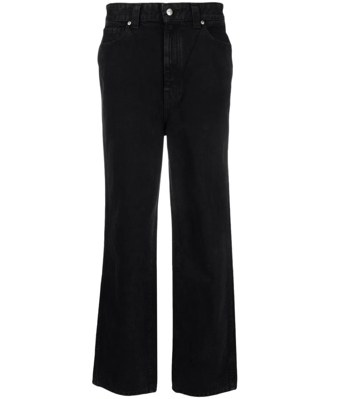 KHAITE Черные хлопковые прямые джинсы, фото 1