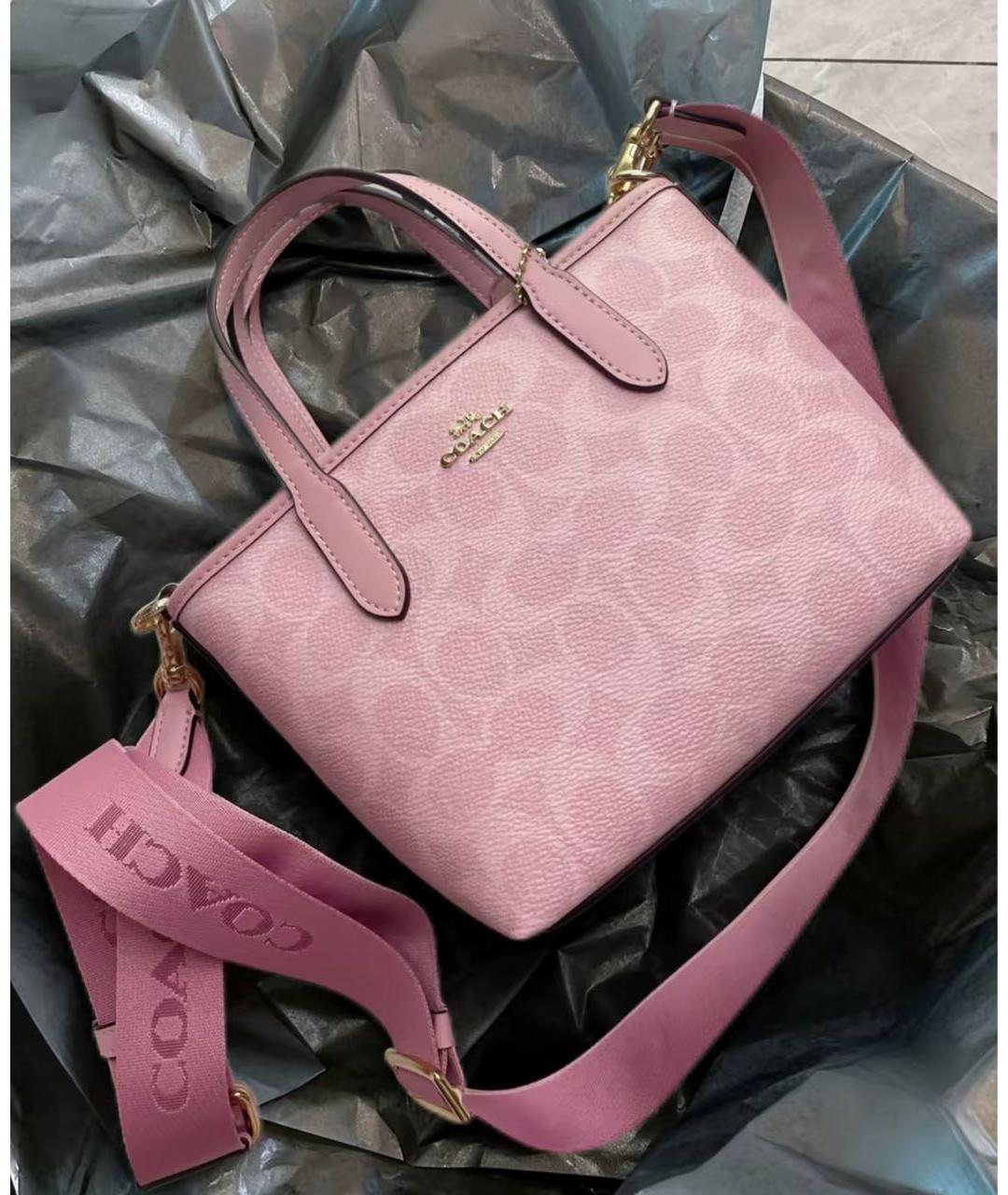 COACH Розовая сумка тоут, фото 7