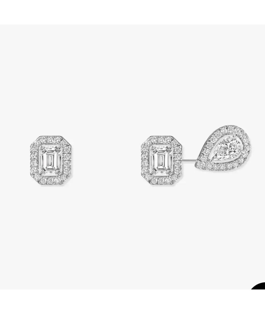 MESSIKA Серебряные серьги из белого золота, фото 4