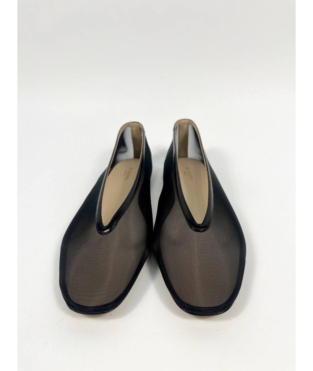 LE MONDE BERYL Черные текстильные балетки, фото 2