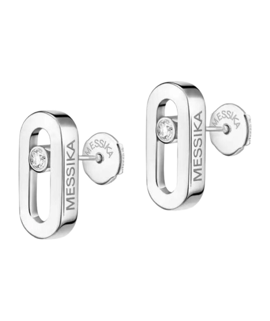 MESSIKA Серебряные серьги из белого золота, фото 1