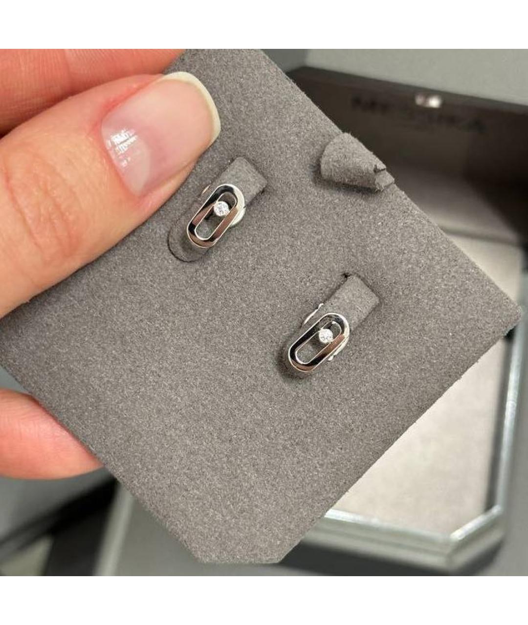 MESSIKA Серебряные серьги из белого золота, фото 3