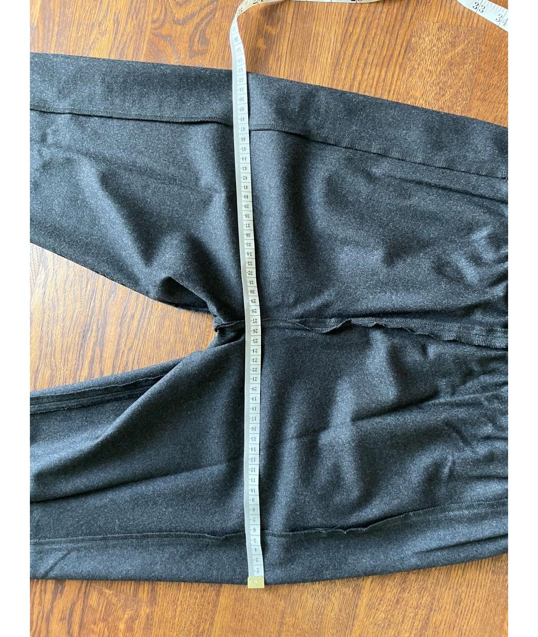 THEORY Серые шерстяные брюки узкие, фото 5