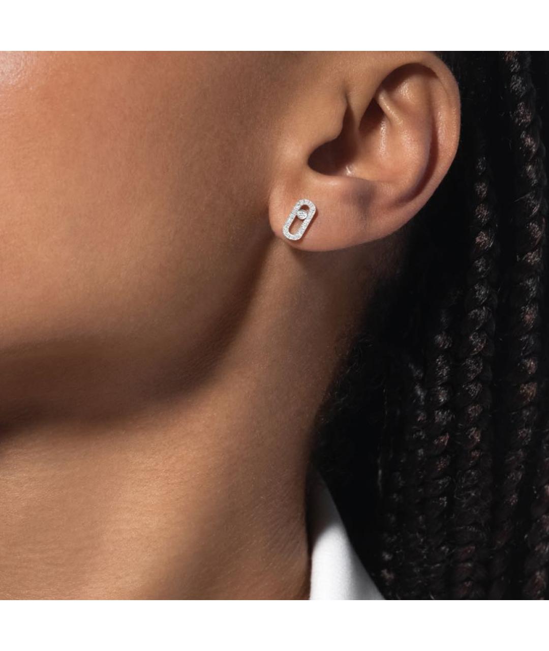 MESSIKA Серебряные серьги из белого золота, фото 3