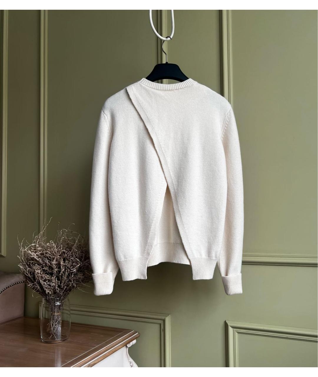 CELINE Бежевый кашемировый джемпер / свитер, фото 2