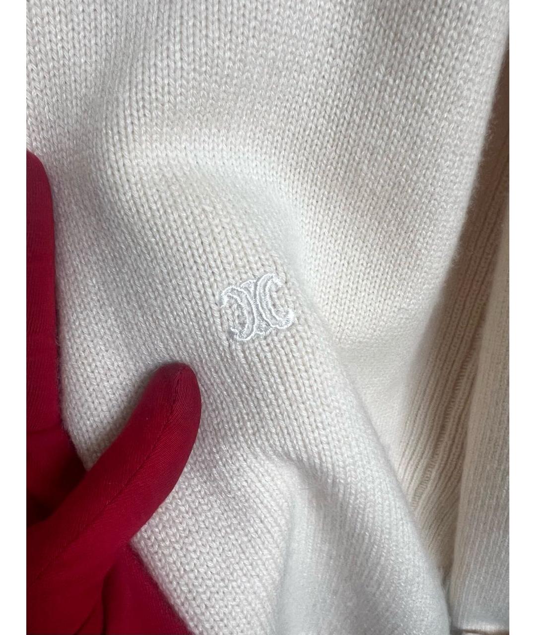 CELINE Бежевый кашемировый джемпер / свитер, фото 3