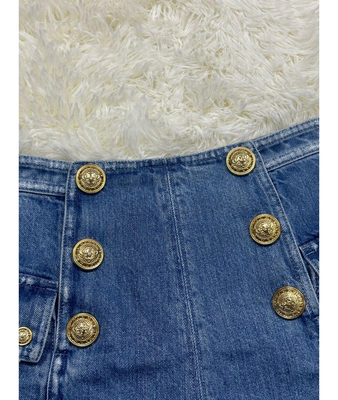 BALMAIN Голубые хлопковые шорты, фото 7