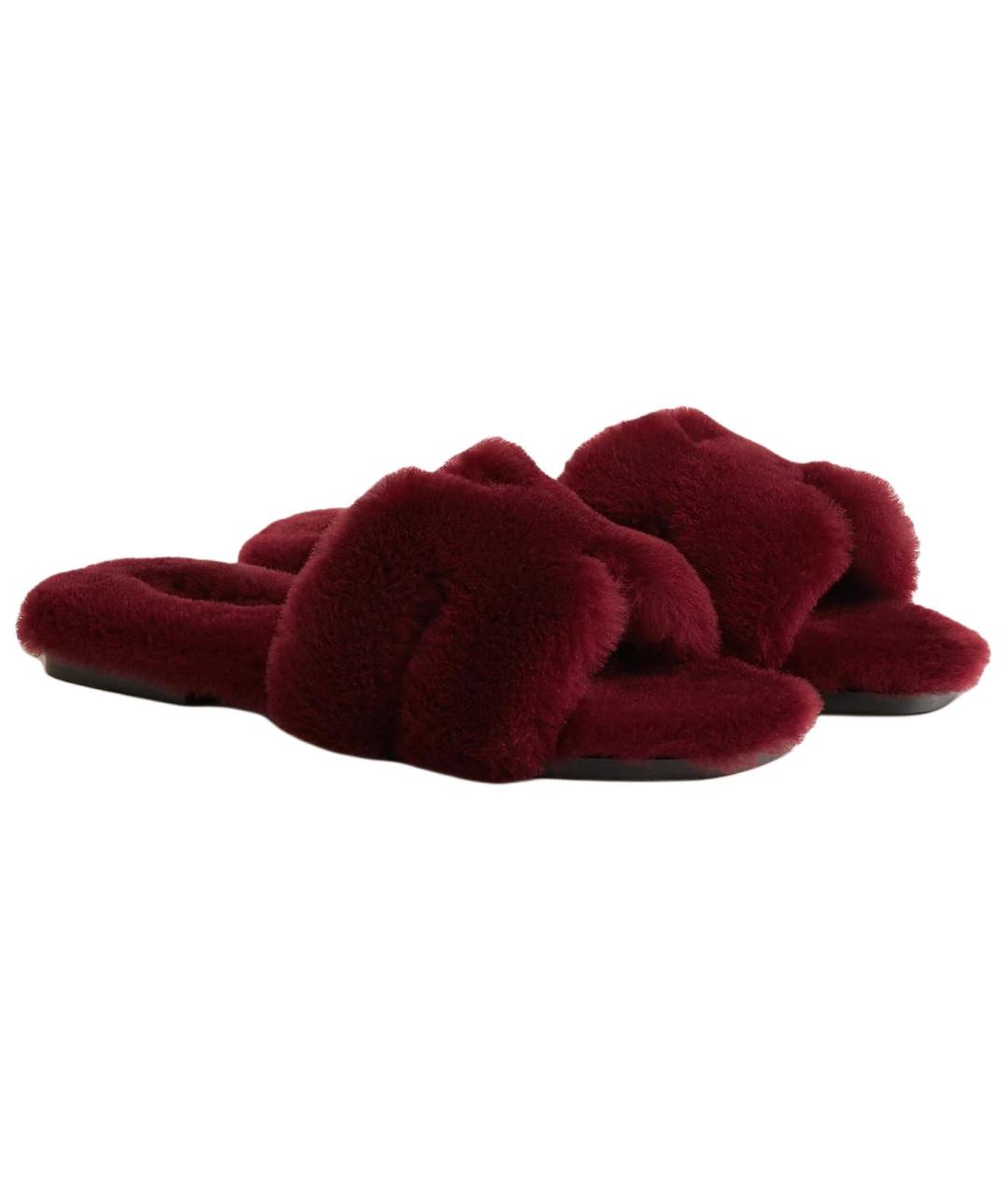 HERMES Красные сандалии, фото 3