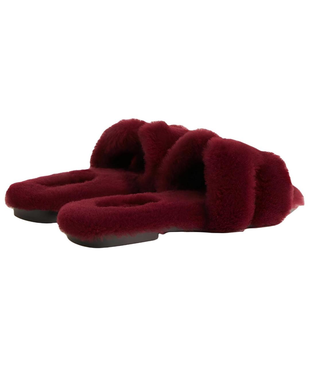 HERMES Красные сандалии, фото 4