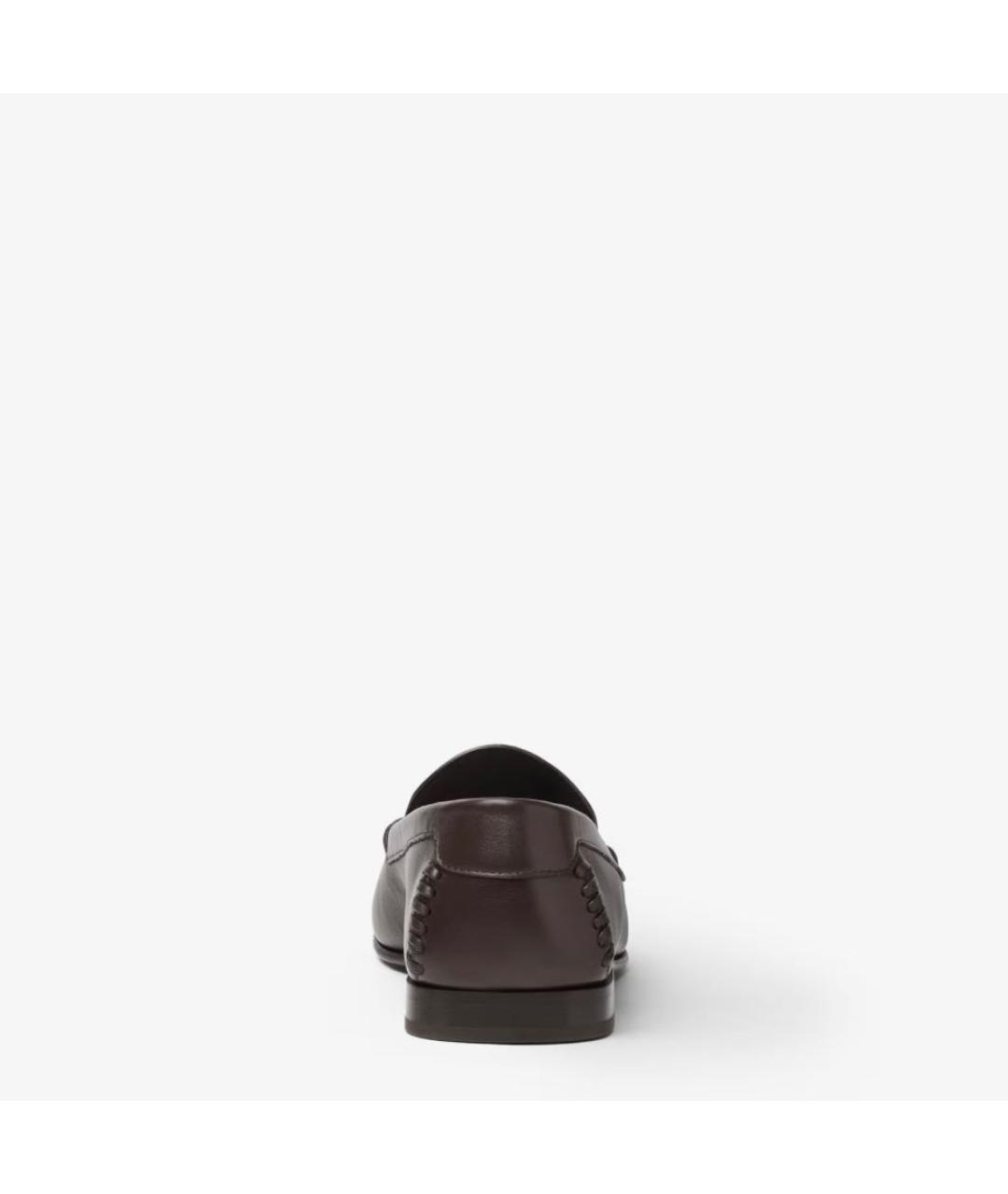 FENDI Коричневые кожаные мокасины, фото 3