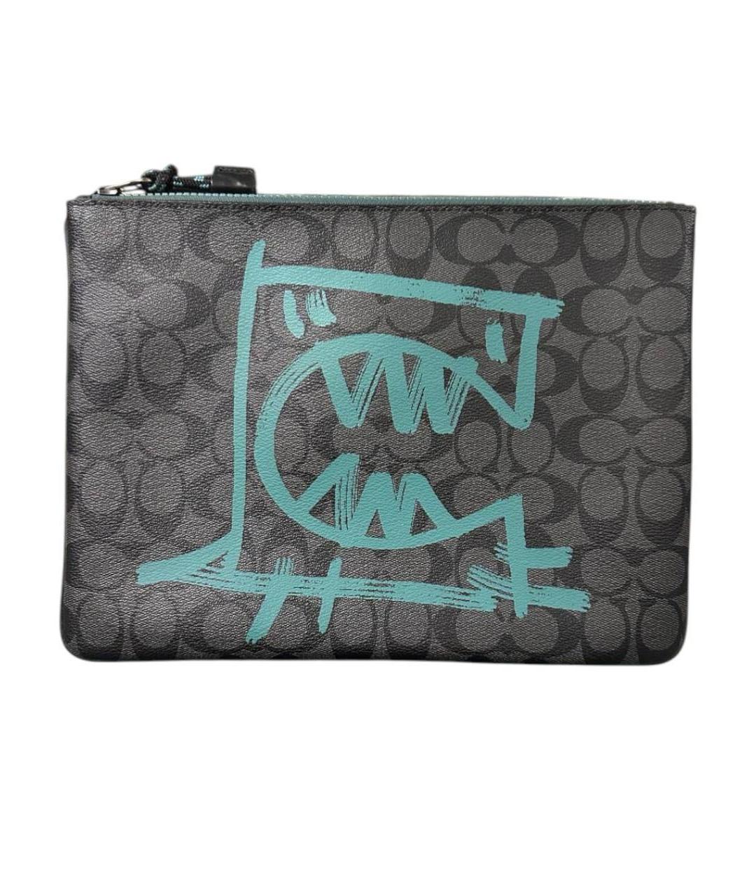 COACH Черная барсетка, фото 1