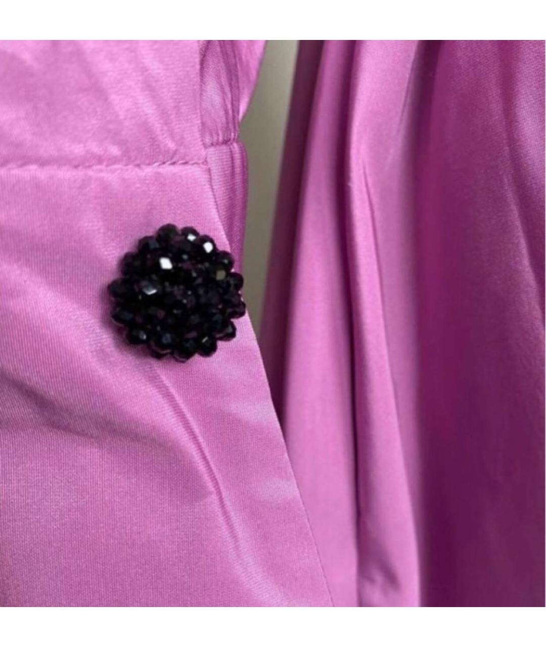 CAROLINA HERRERA Фуксия повседневное платье, фото 4