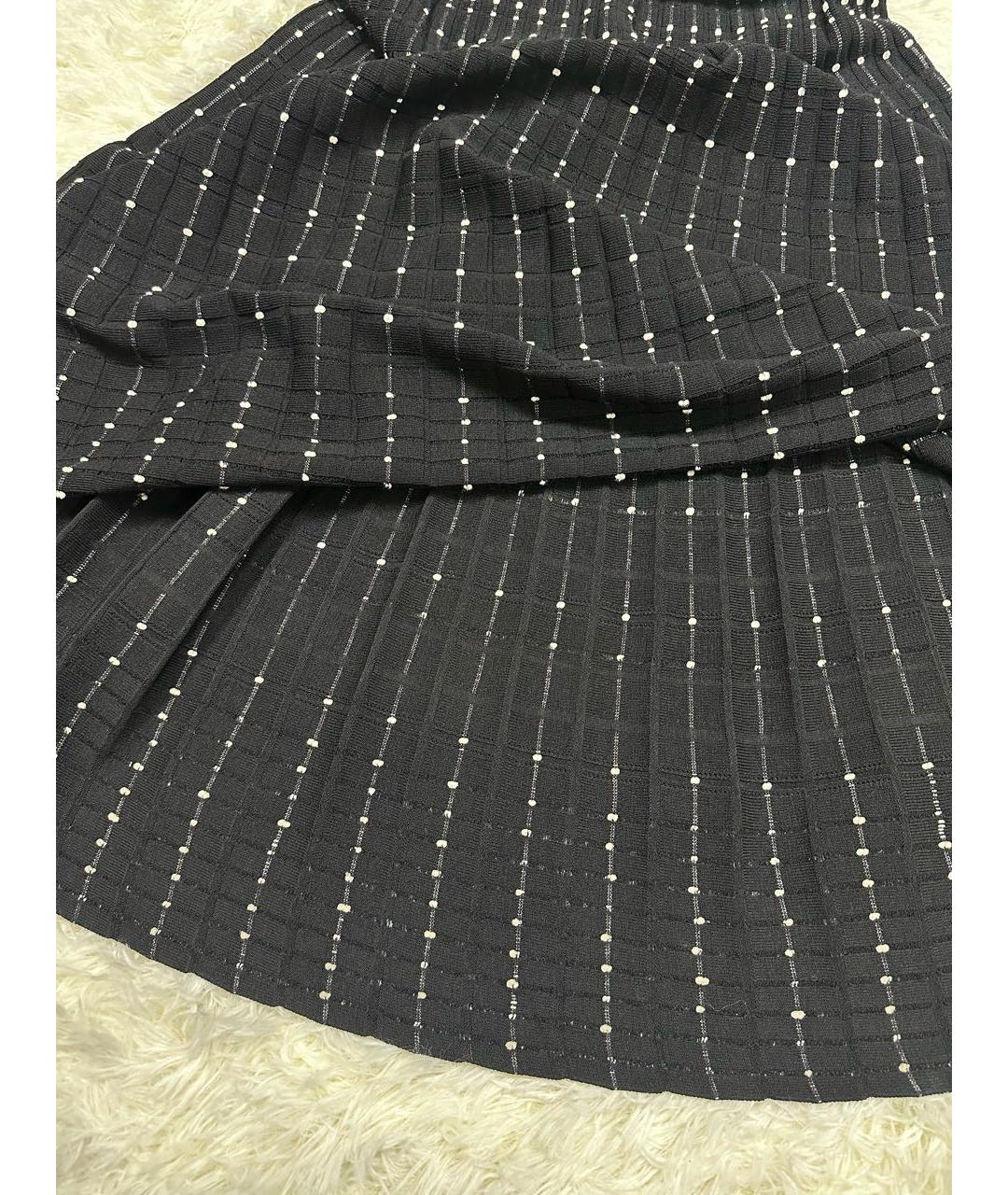 ALEXANDER MCQUEEN Черная вискозная юбка макси, фото 2