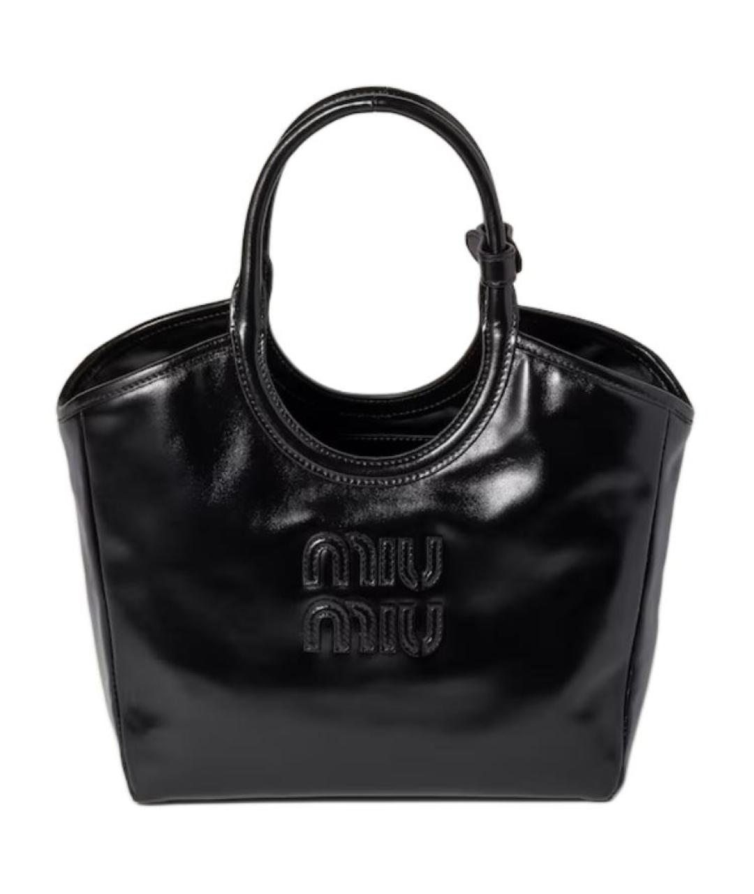 MIU MIU Черная кожаная сумка через плечо, фото 1