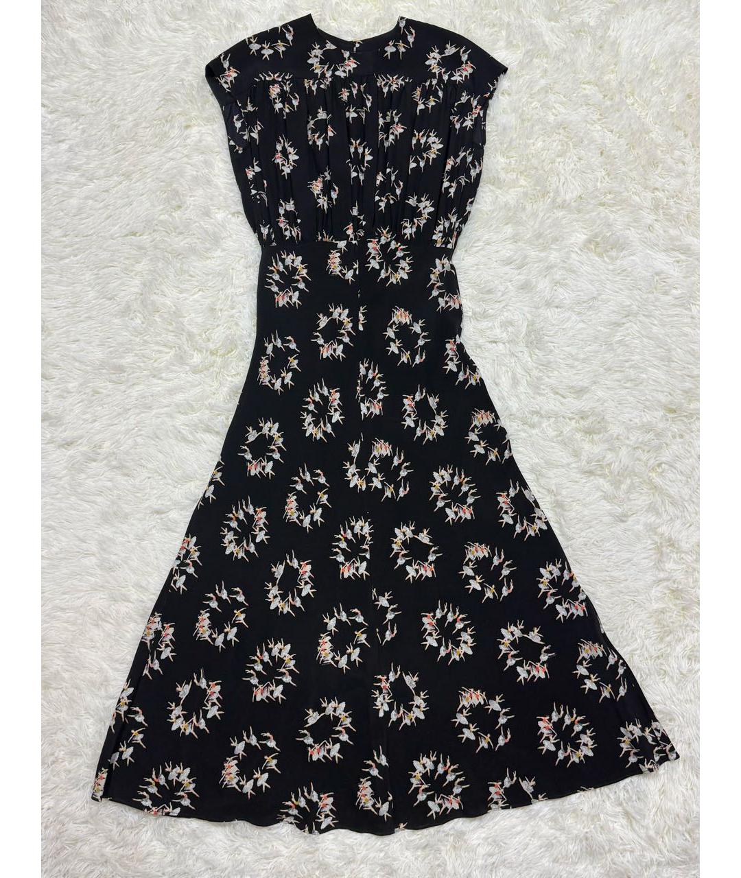 ROCHAS Мульти шелковое повседневное платье, фото 5