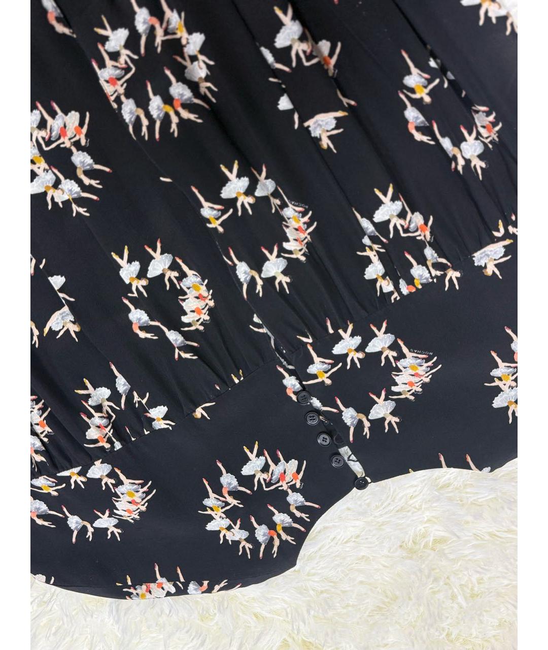 ROCHAS Мульти шелковое повседневное платье, фото 3