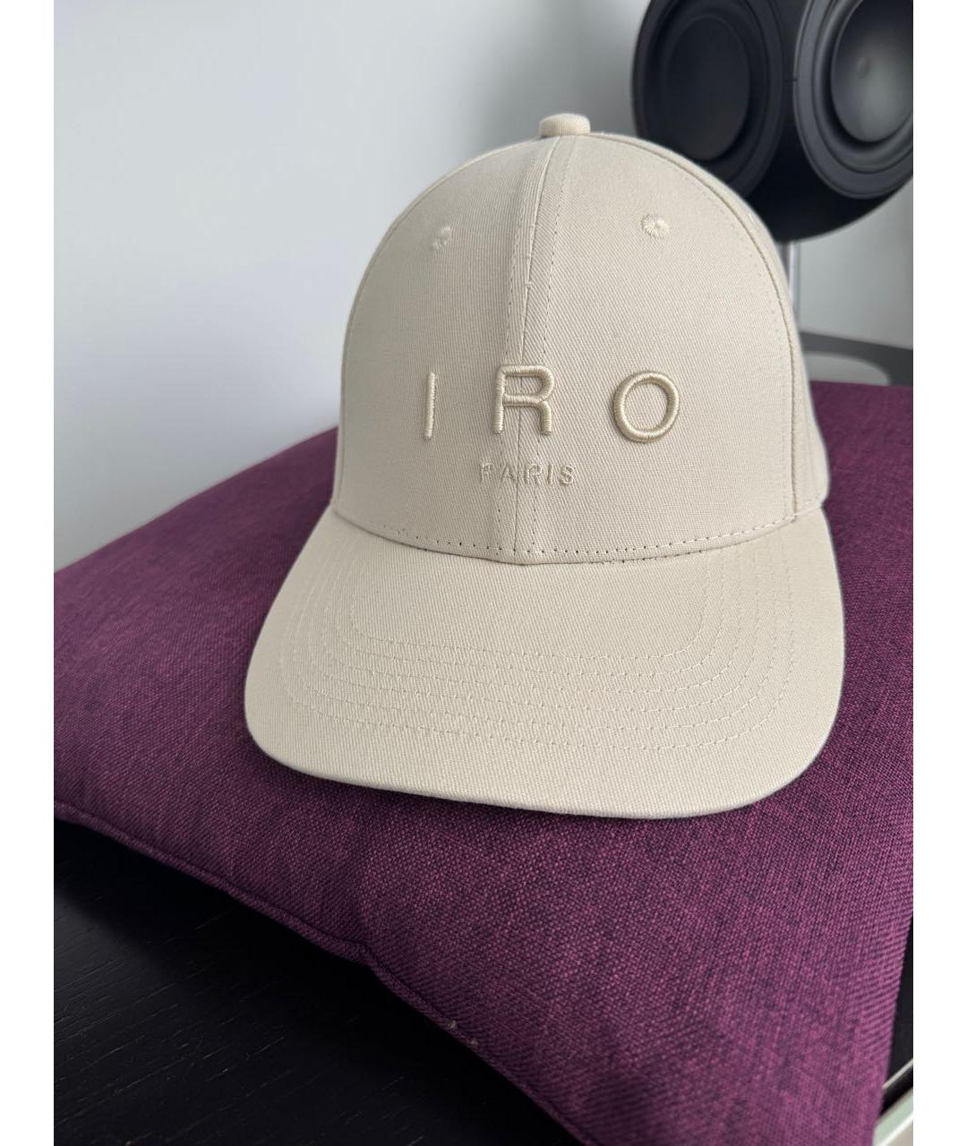 IRO Бежевая хлопковая кепка, фото 2