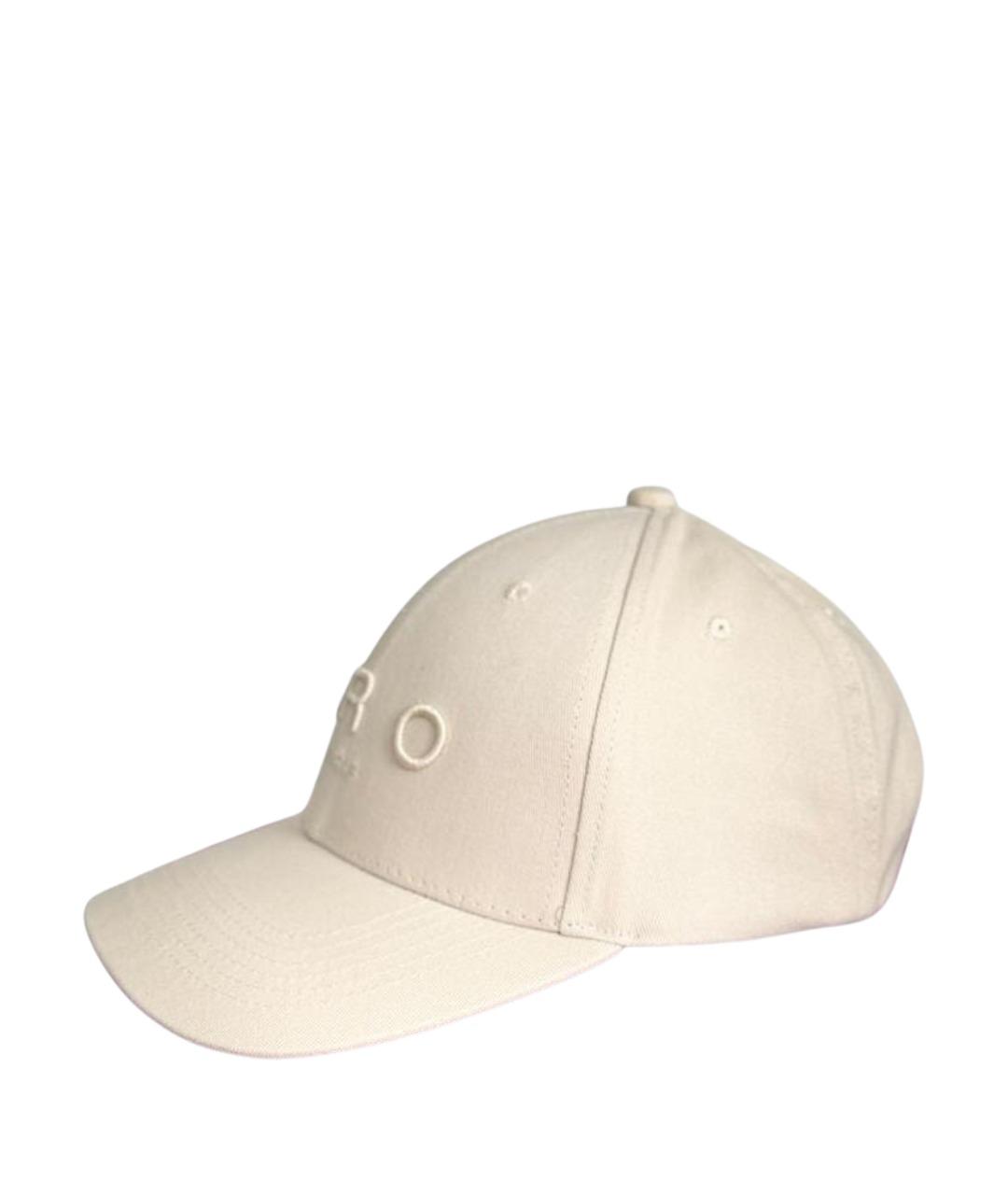 IRO Бежевая хлопковая кепка, фото 1