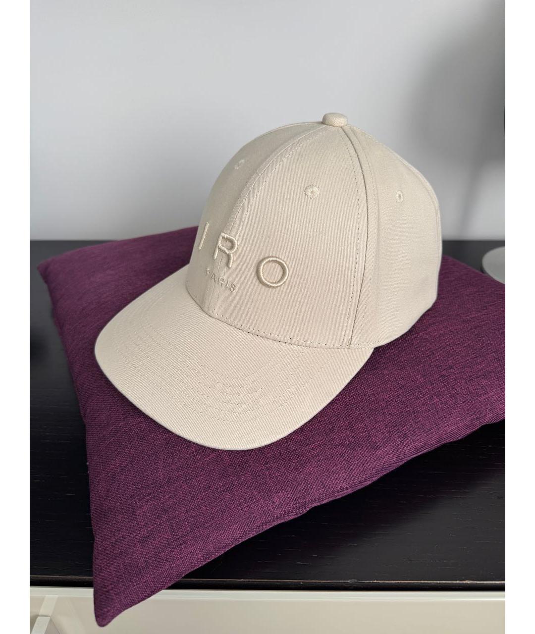 IRO Бежевая хлопковая кепка, фото 5
