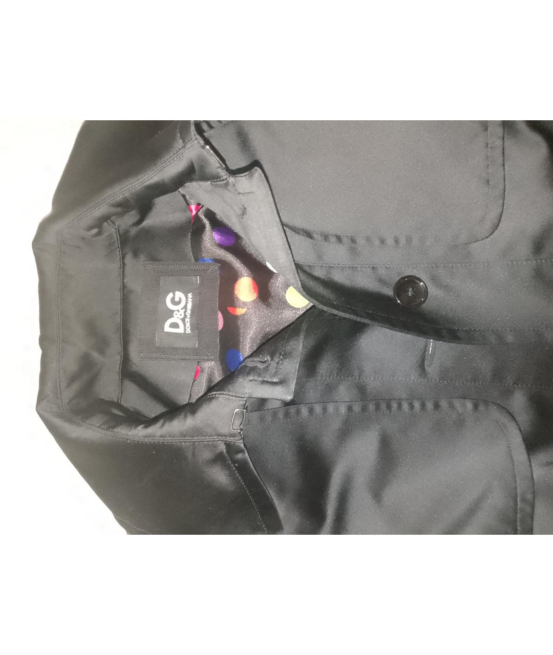 DOLCE&GABBANA Черная полиэстеровая куртка, фото 6