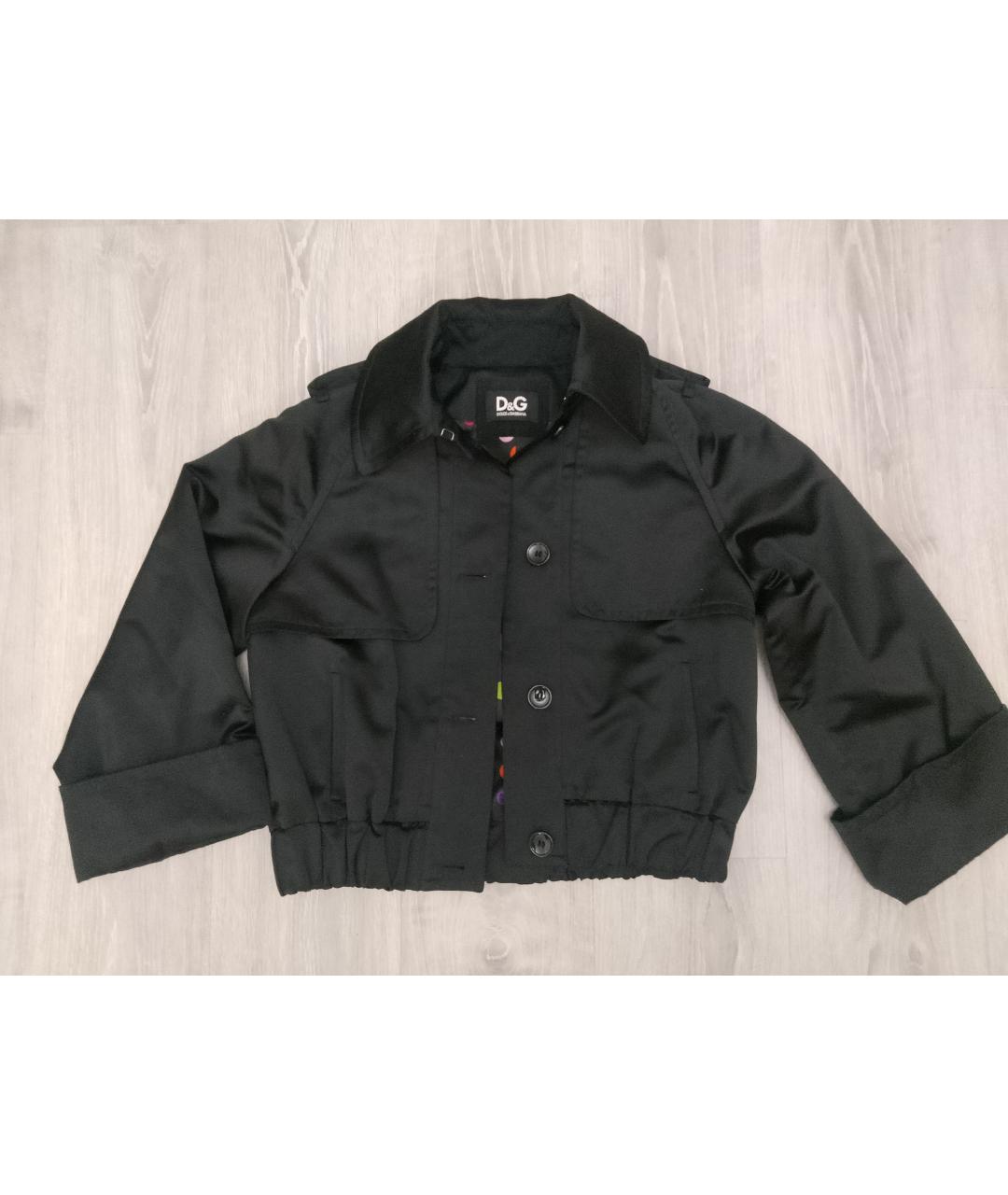 DOLCE&GABBANA Черная полиэстеровая куртка, фото 7