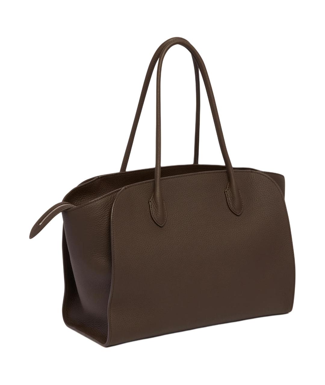 THE ROW Коричневая кожаная сумка через плечо, фото 2